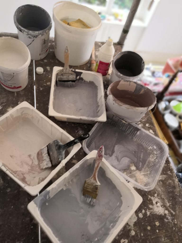 Préparation d'un faux ciel